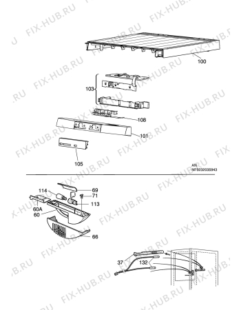 Взрыв-схема холодильника Aeg Electrolux S72348-KA - Схема узла C10 Electric